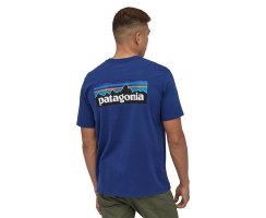 Patagonia Mens P-6 Logo Responsibili-Superior Blue