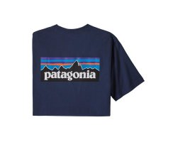 Patagonia Mens P-6 Logo Responsibili-Tee Classic Navy