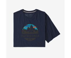 Patagonia Mens Fitz Roy Scope Organic Cotton T-Shirt Classic Navy