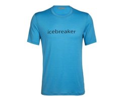 Icebreaker Mens Tech Lite SS Crewe Icebreaker WordmarkPolar