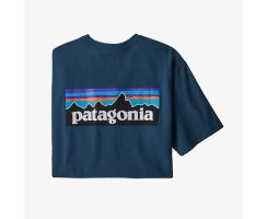 Patagonia Mens P-6 Logo Responsibili-Tee® Crater Blue L