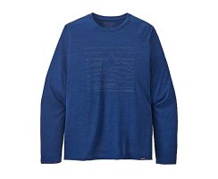 Patagonia Mens Long-Sleeved Capilene® Cool Daily Graphic Shirt  Superior Blue X-Dye