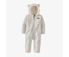 Patagonia Baby Furry Friends Bunting Birch White
