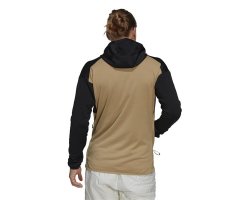 TERREX Men Tech Flooce Light Hooded Jacket black/beige tone