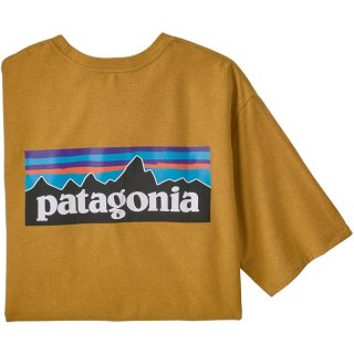 Patagonia Mens P-6 Logo Responsibili-Tee Hawk Gold