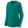 Patagonia Womens Long-Sleeved Cap Cool Merino Shirt Skline Borealis Green