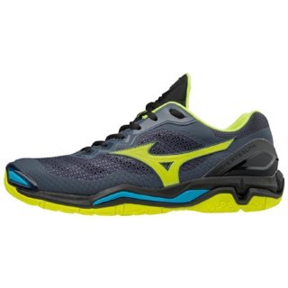 MIZUNO WAVE STEAHL V OMBRE BLUE/SAFETY YELLOW/BLACK