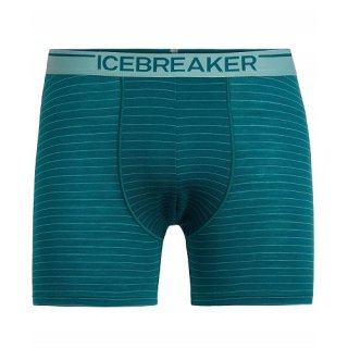 Icebreaker Mens Anatomica BoxersPOSEIDON/HYDRO/Stripe